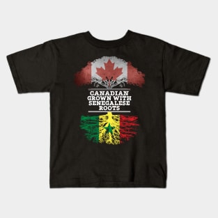 Canadian Grown With Senegalese Roots - Gift for Senegalese With Roots From Senegal Kids T-Shirt